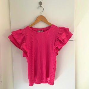 Ruffled Pink Blouse - Zara